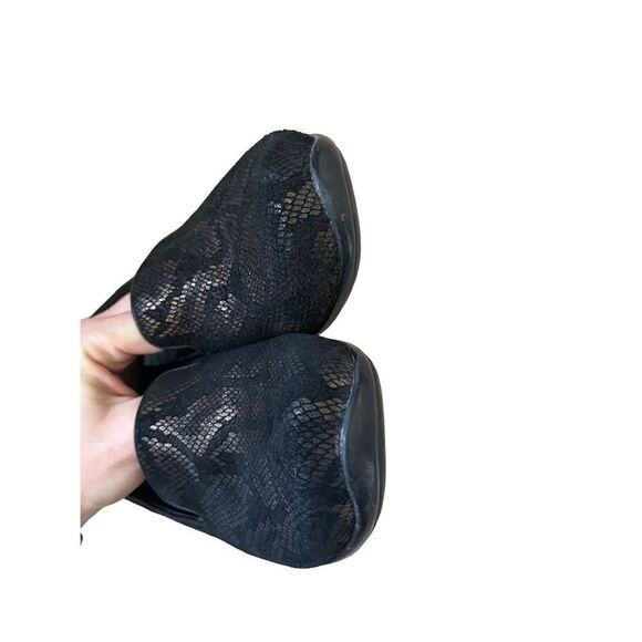 Dansko Olivia Black Bronze Metallic Leopard Animal Print Slip on Loafers size 39 - Picture 5 of 9